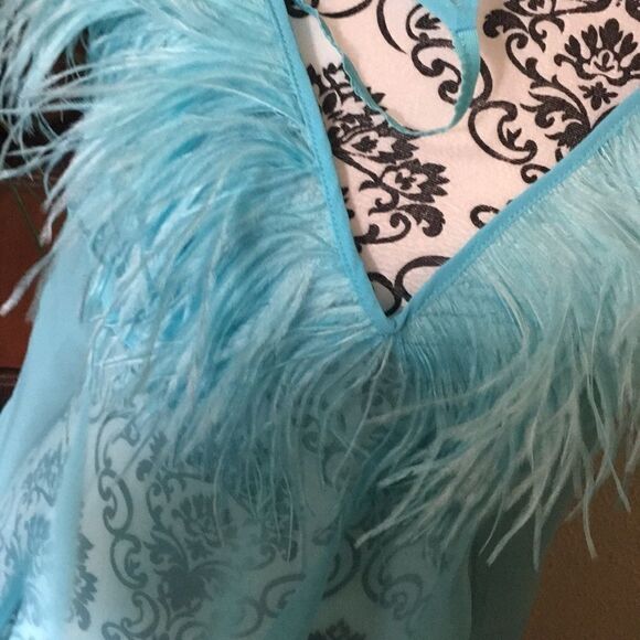 Sexy fluffy feather? nightie/ panty set 1X - Picture 3 of 12